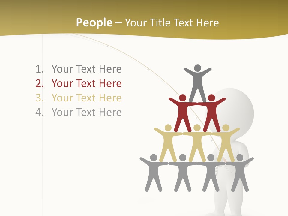 Leisure Sport Rod PowerPoint Template