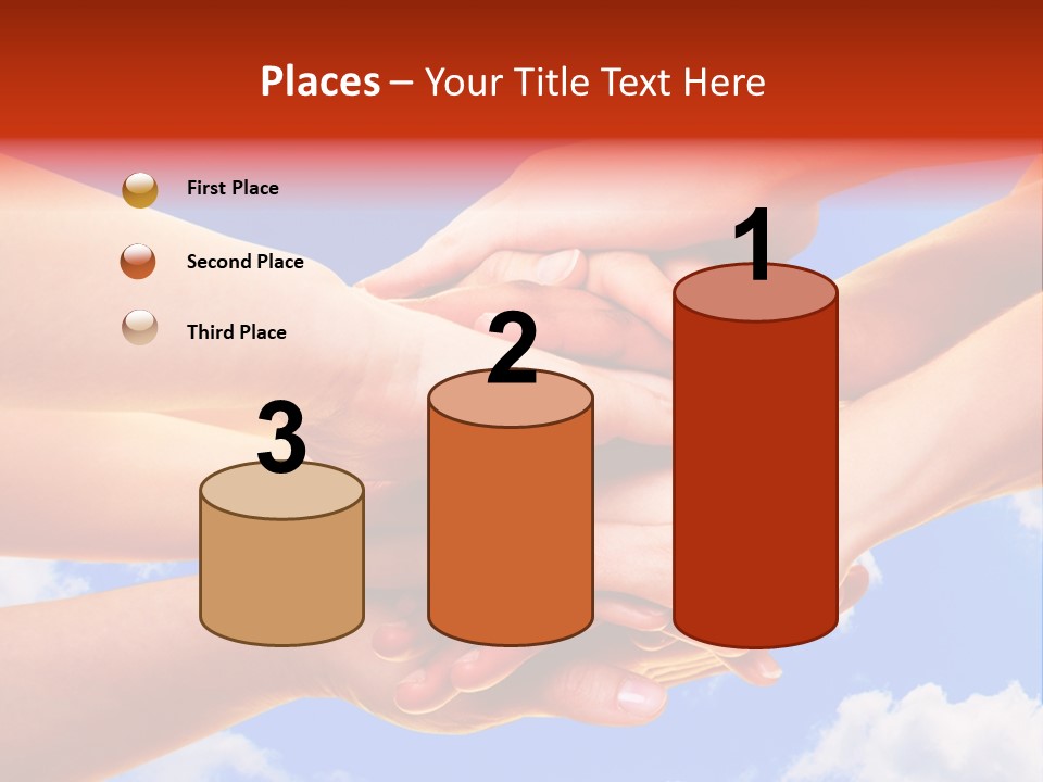 Interracial Friends Team PowerPoint Template