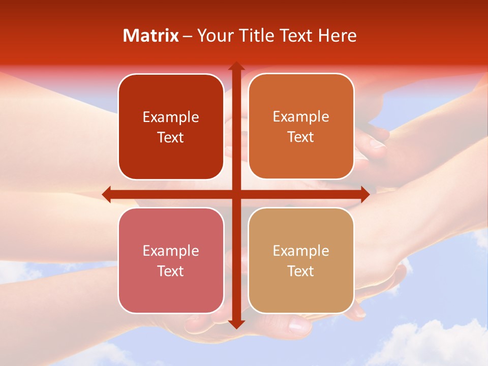 Interracial Friends Team PowerPoint Template