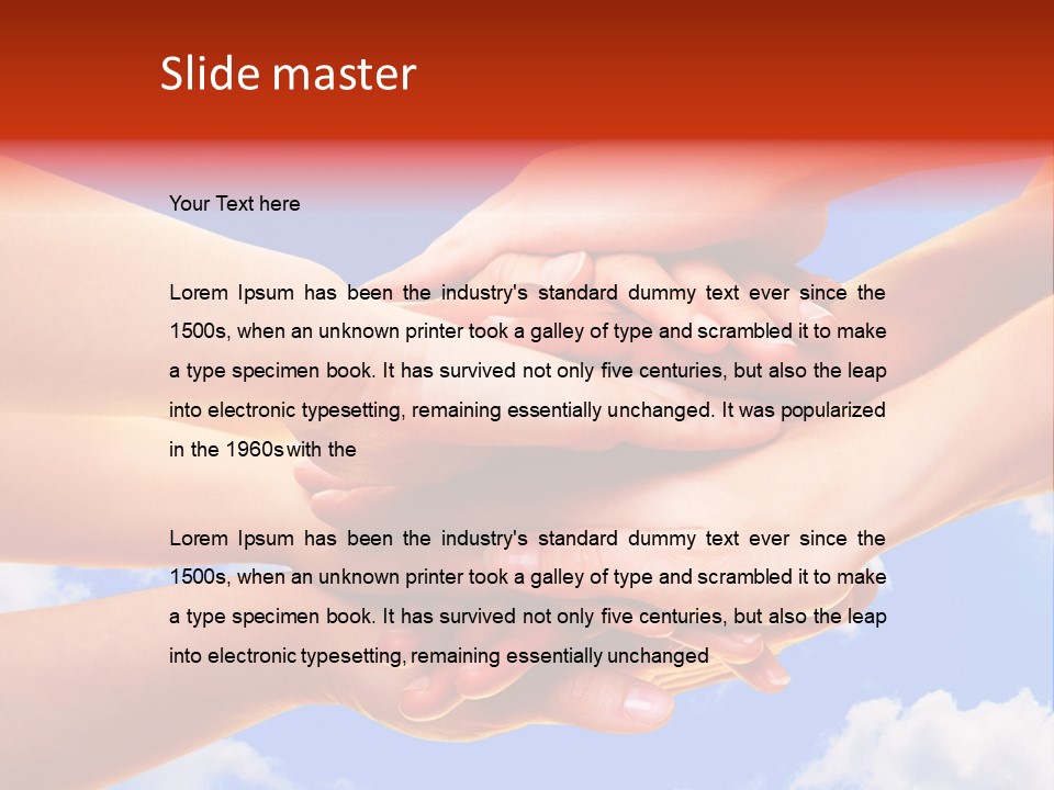 Interracial Friends Team PowerPoint Template