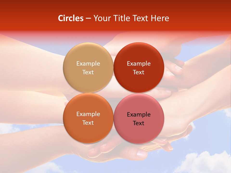 Interracial Friends Team PowerPoint Template