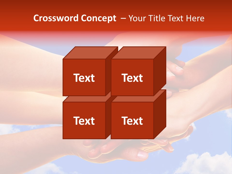 Interracial Friends Team PowerPoint Template