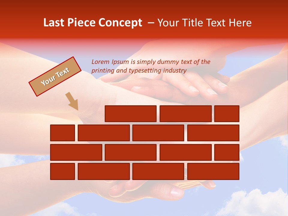 Interracial Friends Team PowerPoint Template