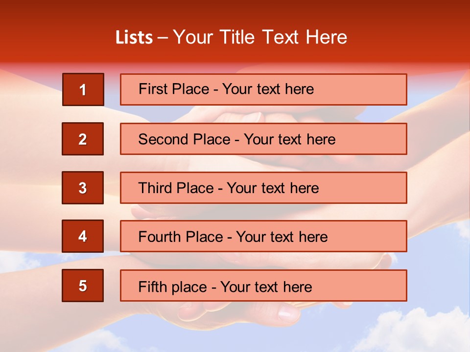 Interracial Friends Team PowerPoint Template