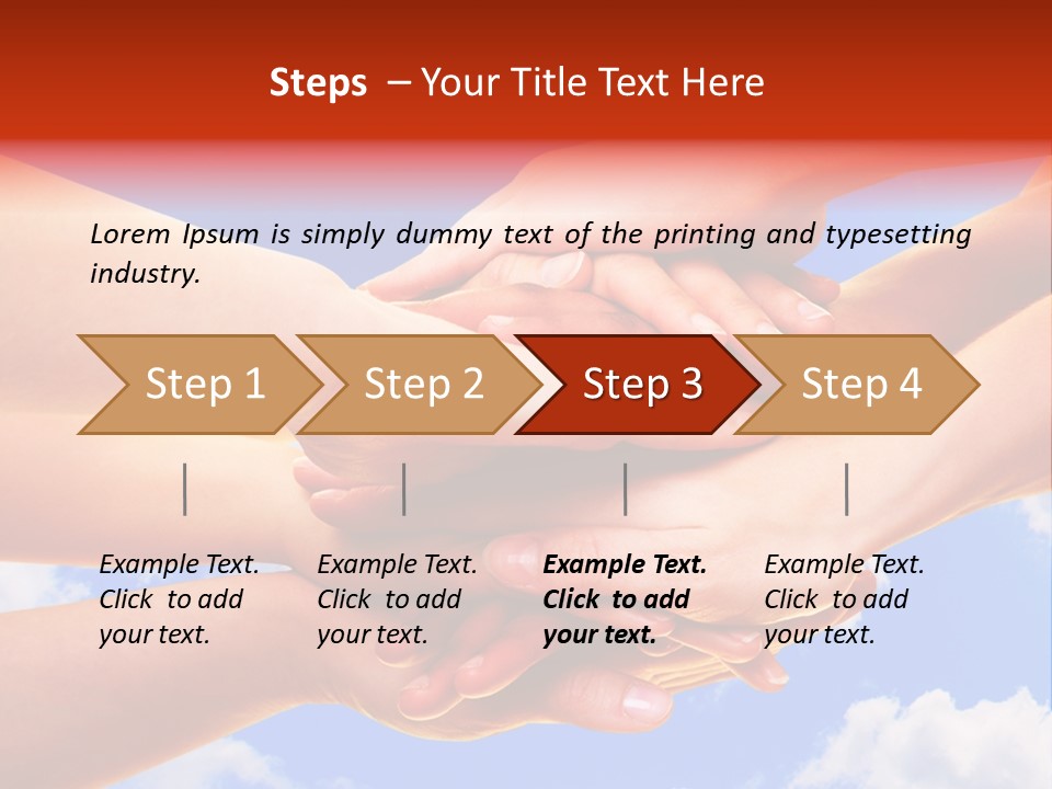 Interracial Friends Team PowerPoint Template