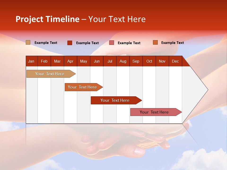Interracial Friends Team PowerPoint Template