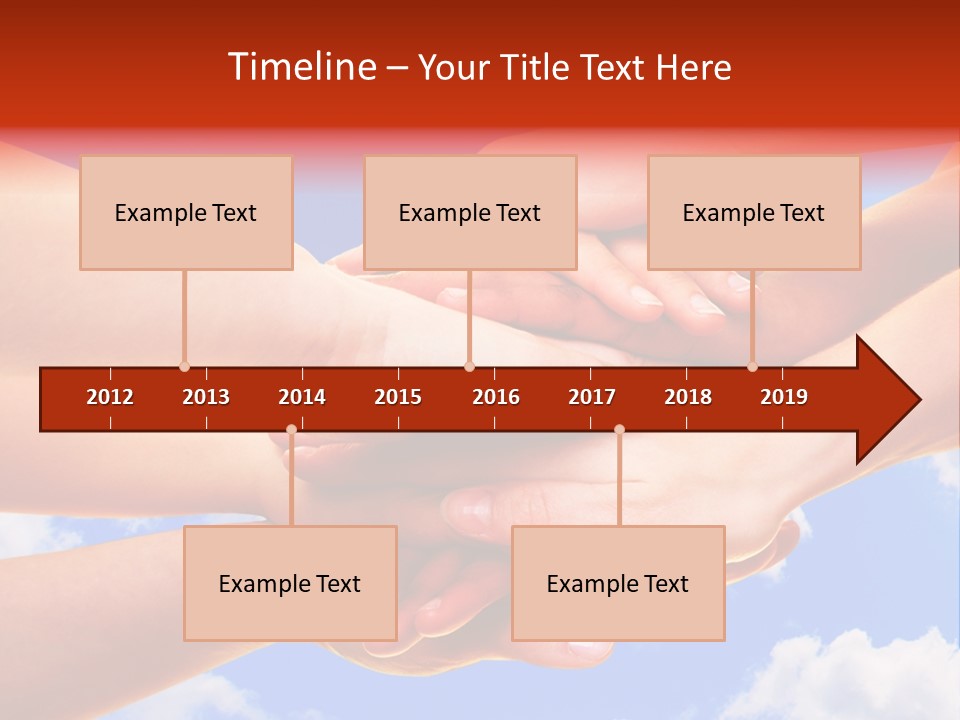 Interracial Friends Team PowerPoint Template