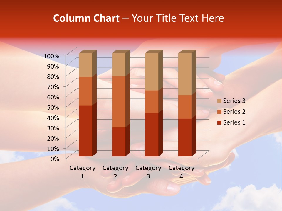 Interracial Friends Team PowerPoint Template