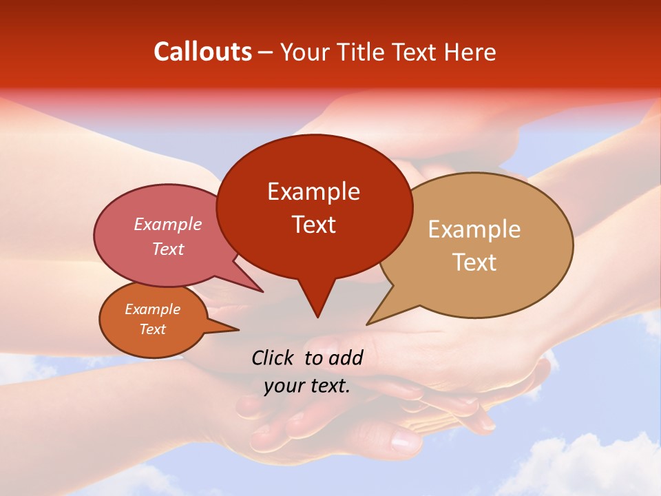 Interracial Friends Team PowerPoint Template