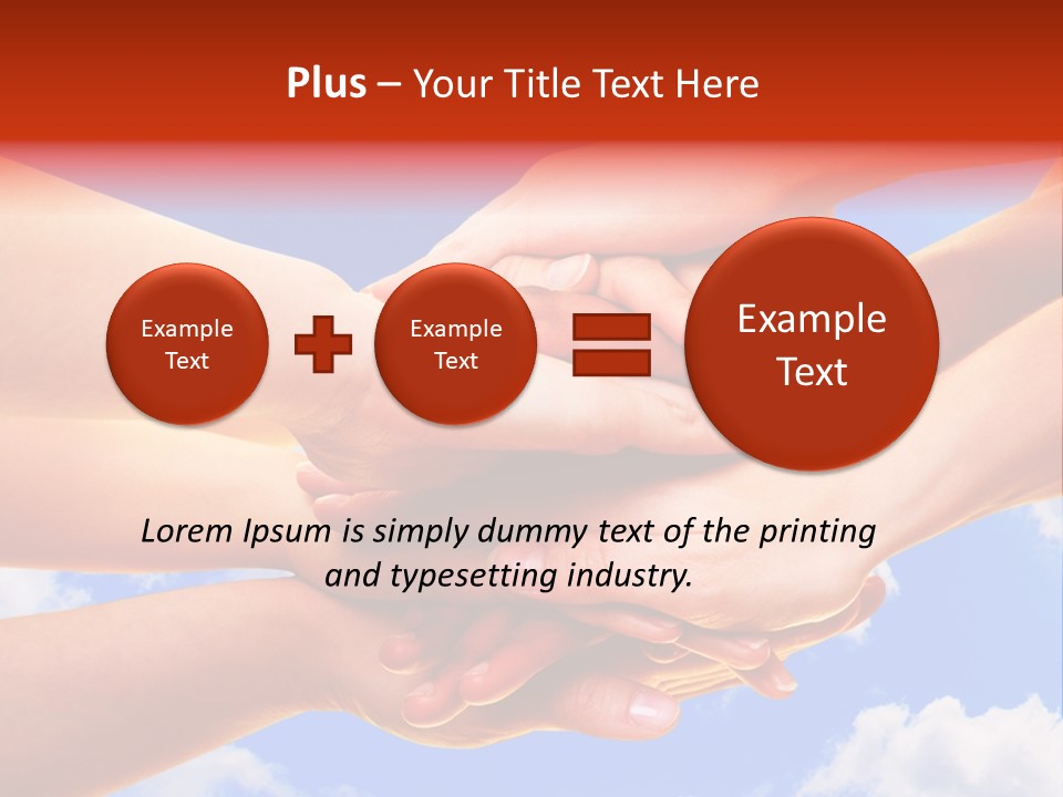 Interracial Friends Team PowerPoint Template