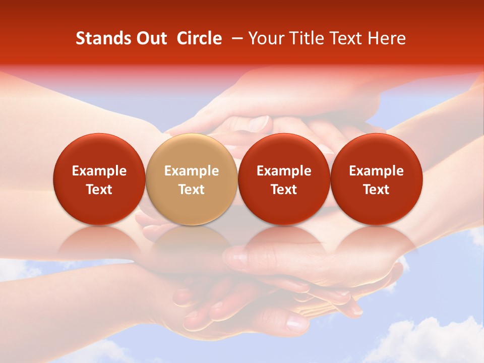 Interracial Friends Team PowerPoint Template