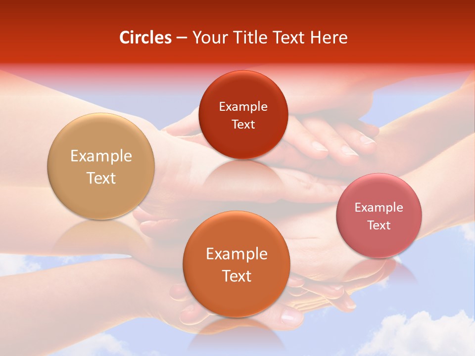 Interracial Friends Team PowerPoint Template