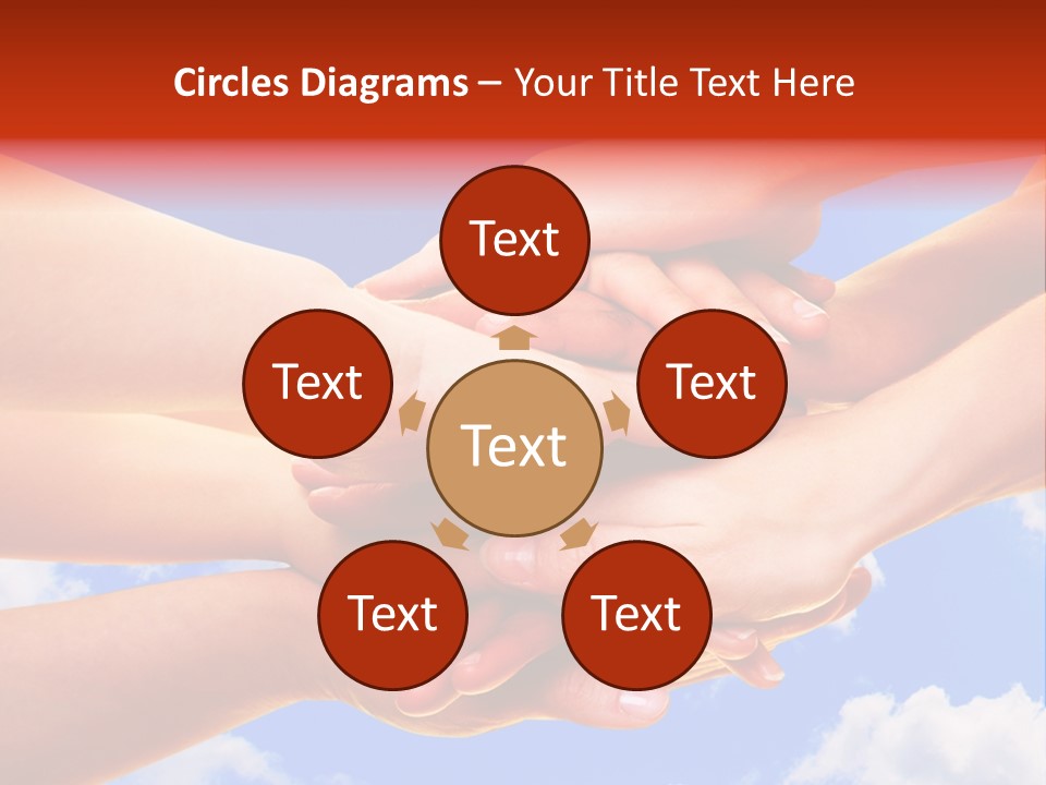 Interracial Friends Team PowerPoint Template