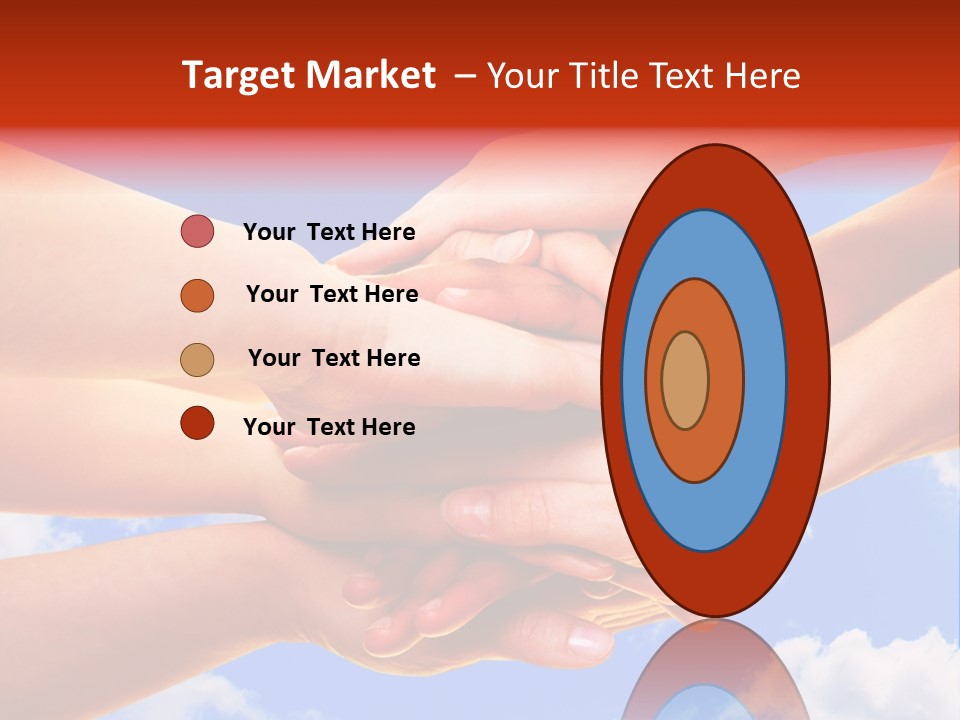 Interracial Friends Team PowerPoint Template