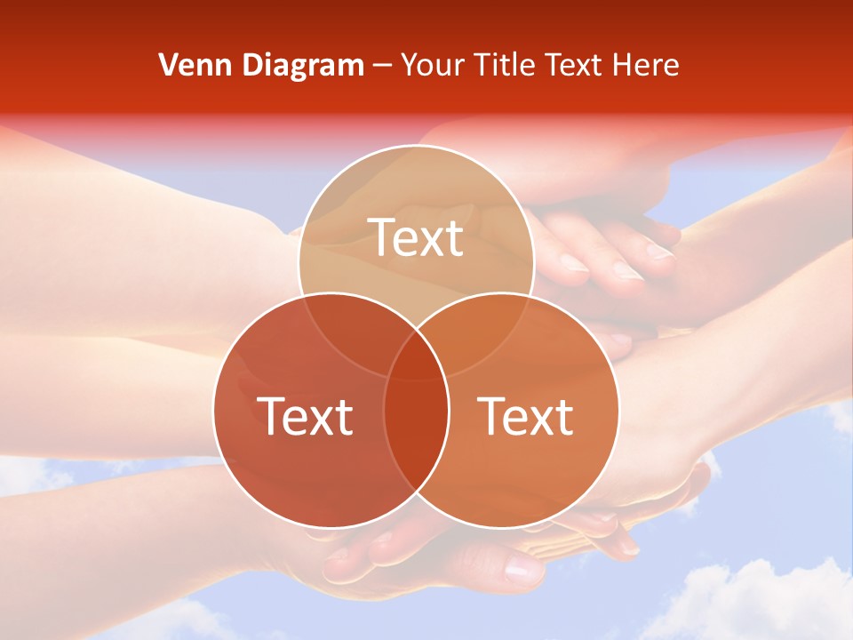 Interracial Friends Team PowerPoint Template