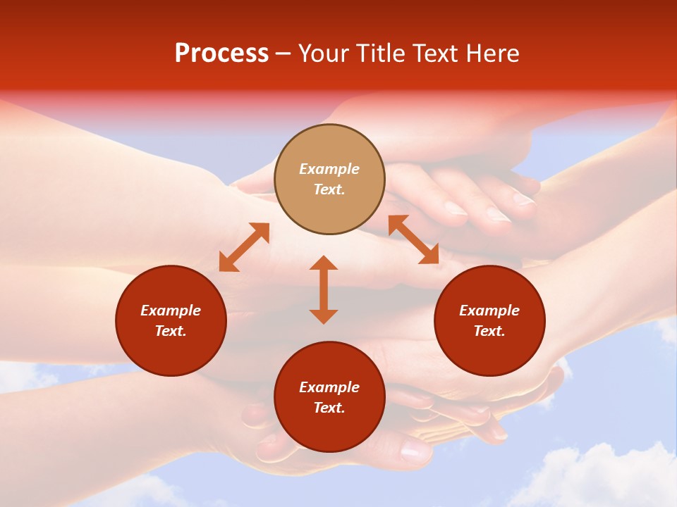 Interracial Friends Team PowerPoint Template