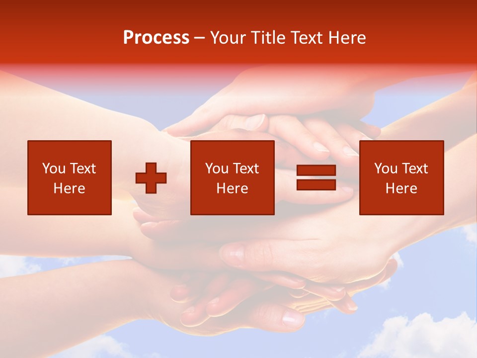 Interracial Friends Team PowerPoint Template