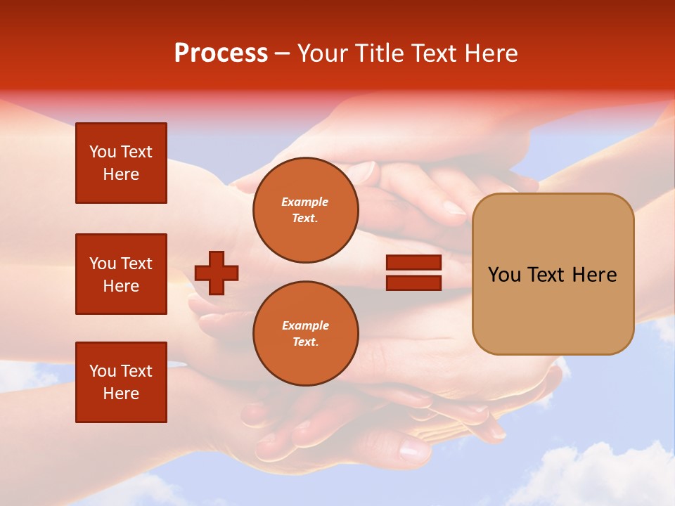 Interracial Friends Team PowerPoint Template