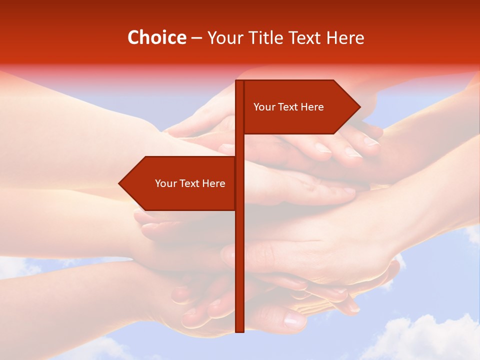 Interracial Friends Team PowerPoint Template