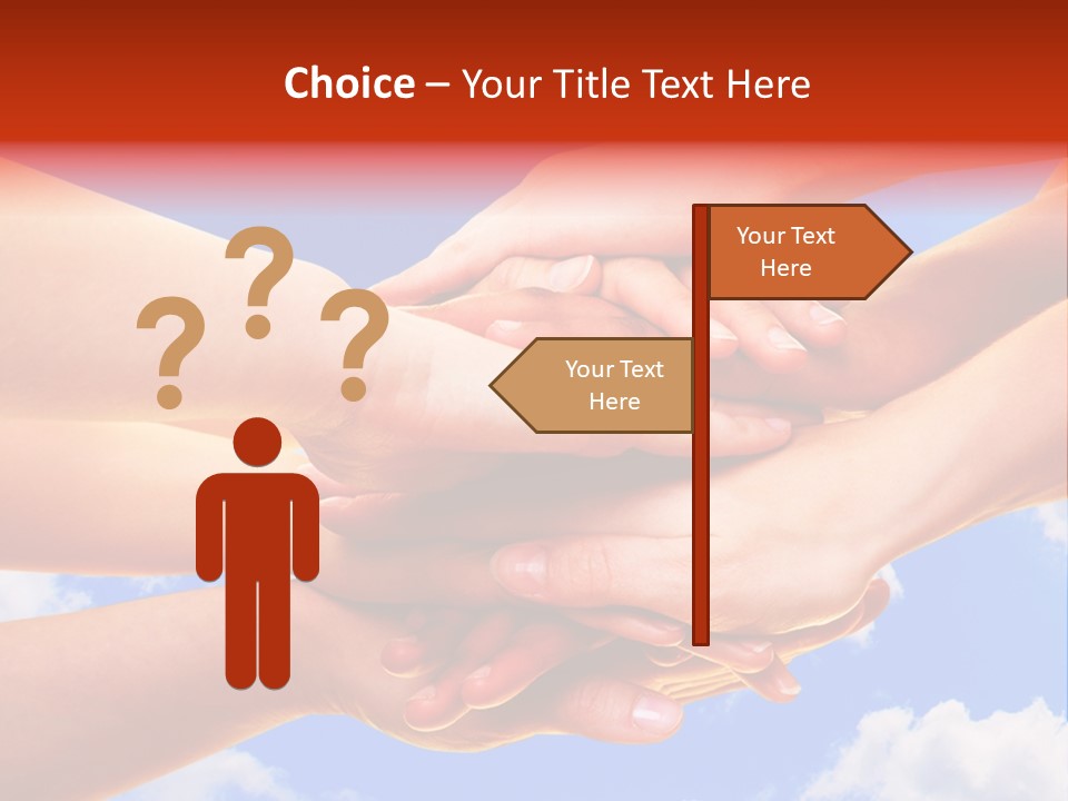 Interracial Friends Team PowerPoint Template