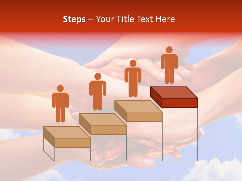 Interracial Friends Team PowerPoint Template