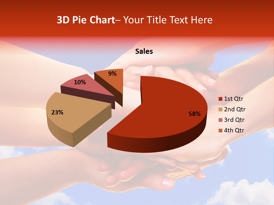 Interracial Friends Team PowerPoint Template