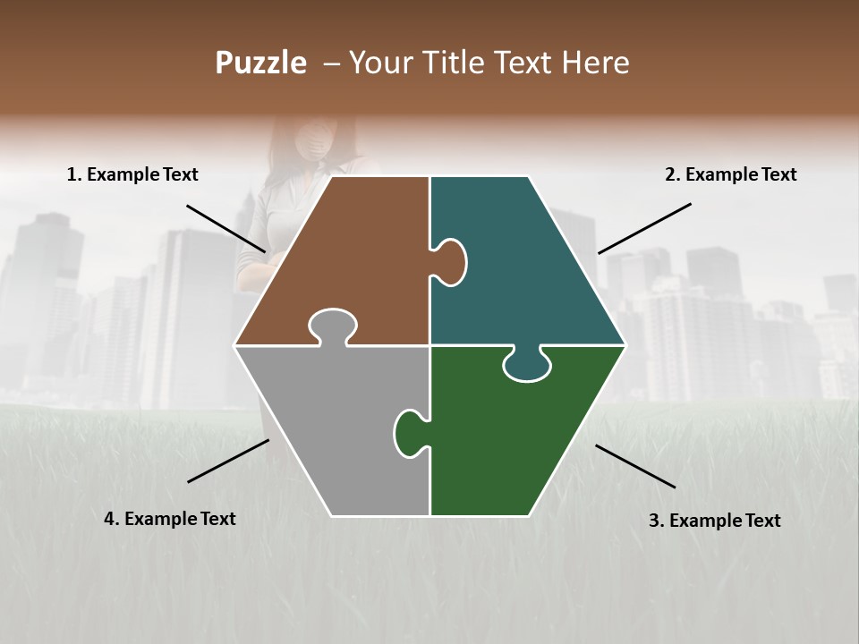 Green Ambient Landscape PowerPoint Template
