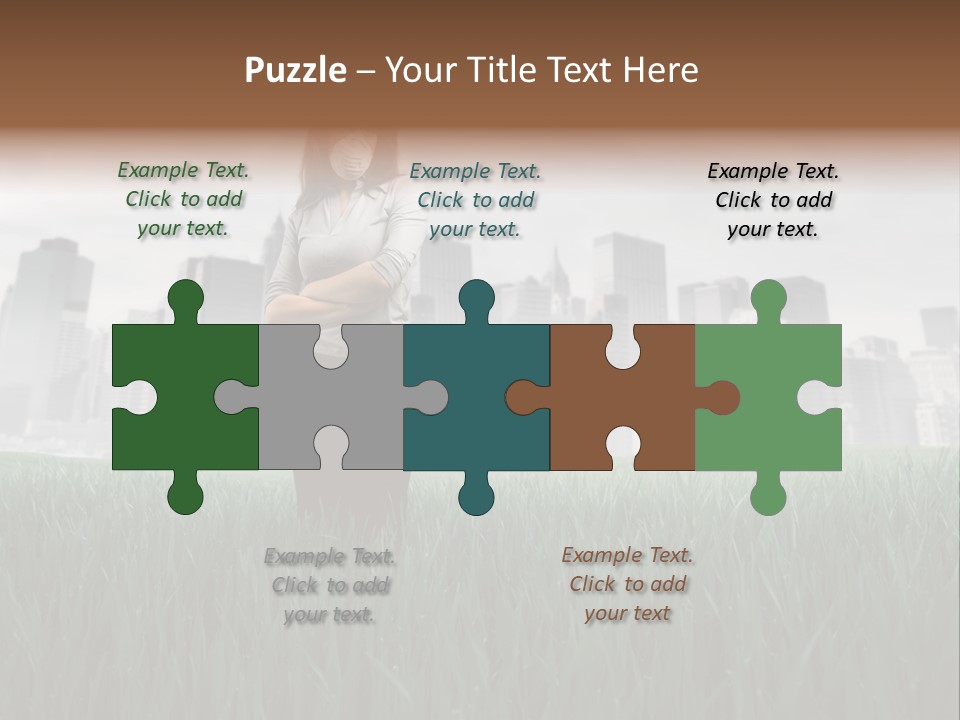 Green Ambient Landscape PowerPoint Template