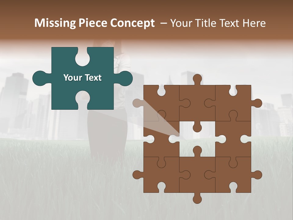 Green Ambient Landscape PowerPoint Template