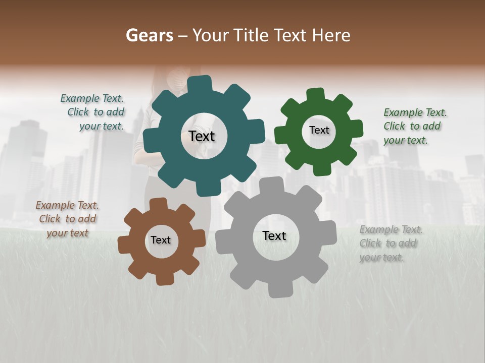 Green Ambient Landscape PowerPoint Template