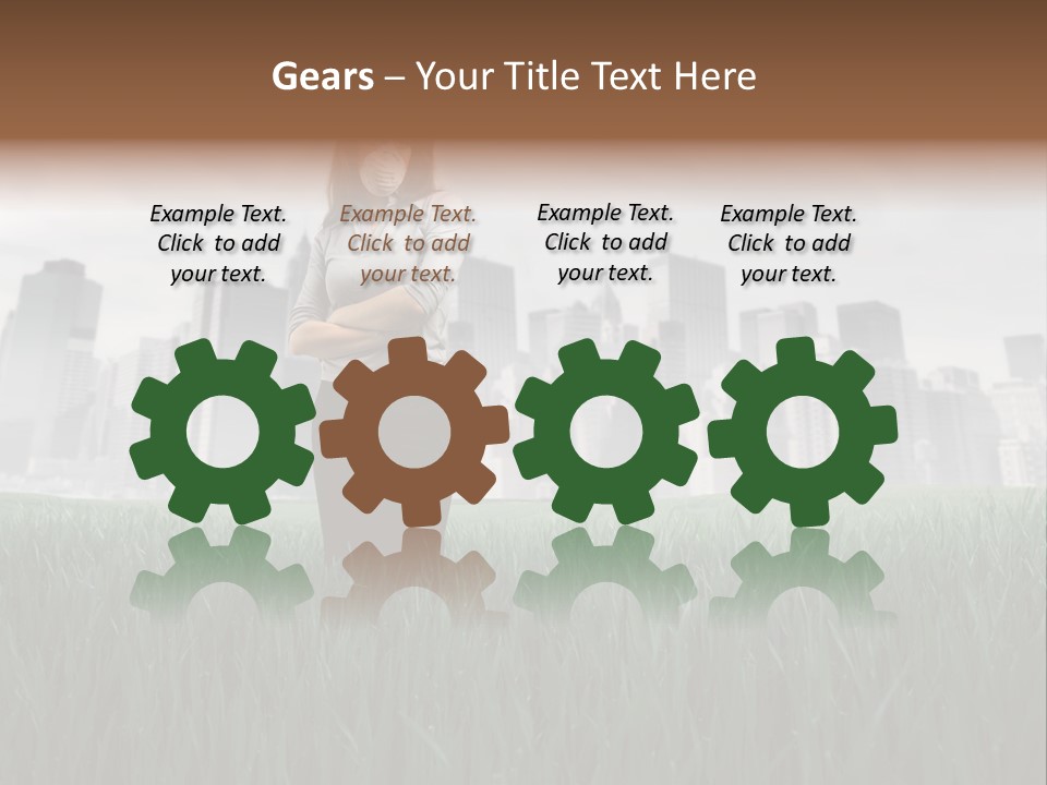 Green Ambient Landscape PowerPoint Template