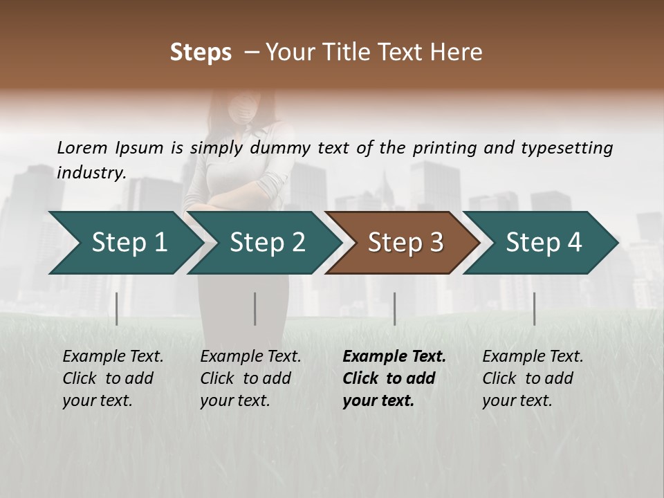 Green Ambient Landscape PowerPoint Template