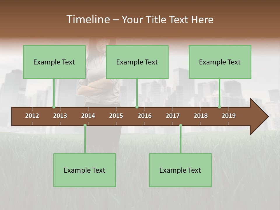 Green Ambient Landscape PowerPoint Template