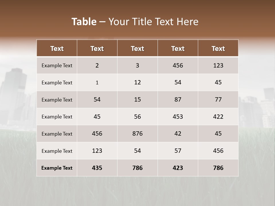Green Ambient Landscape PowerPoint Template