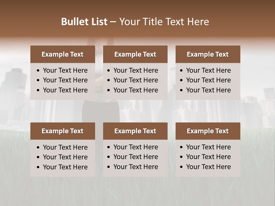 Green Ambient Landscape PowerPoint Template