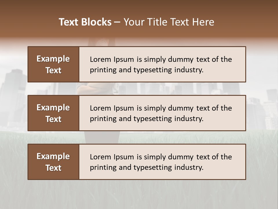 Green Ambient Landscape PowerPoint Template
