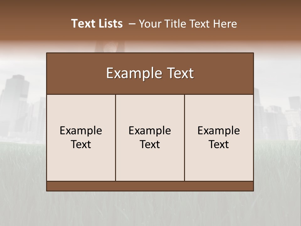 Green Ambient Landscape PowerPoint Template