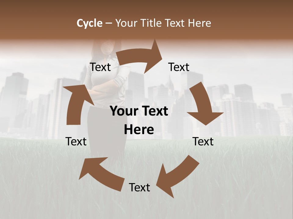 Green Ambient Landscape PowerPoint Template