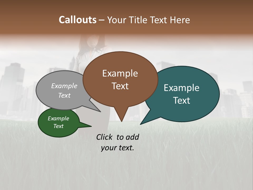Green Ambient Landscape PowerPoint Template