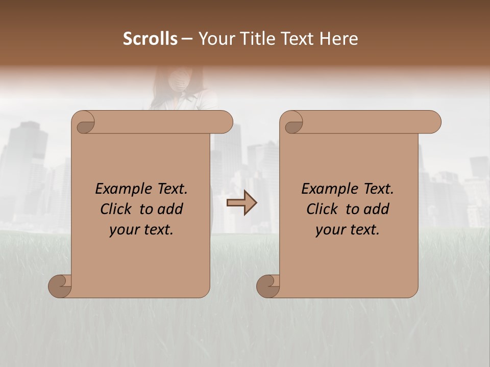 Green Ambient Landscape PowerPoint Template