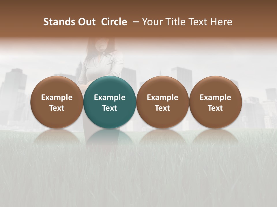 Green Ambient Landscape PowerPoint Template