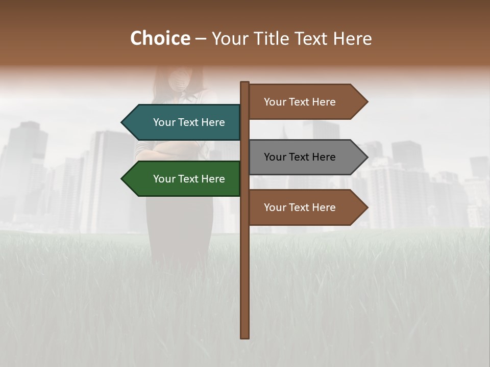 Green Ambient Landscape PowerPoint Template