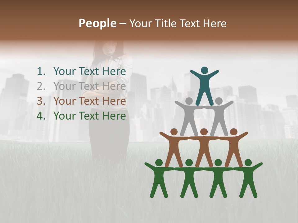 Green Ambient Landscape PowerPoint Template