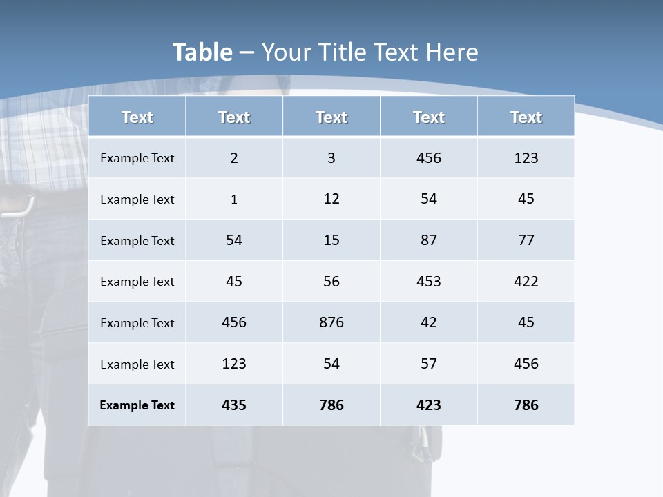 Tool Job Gloves PowerPoint Template