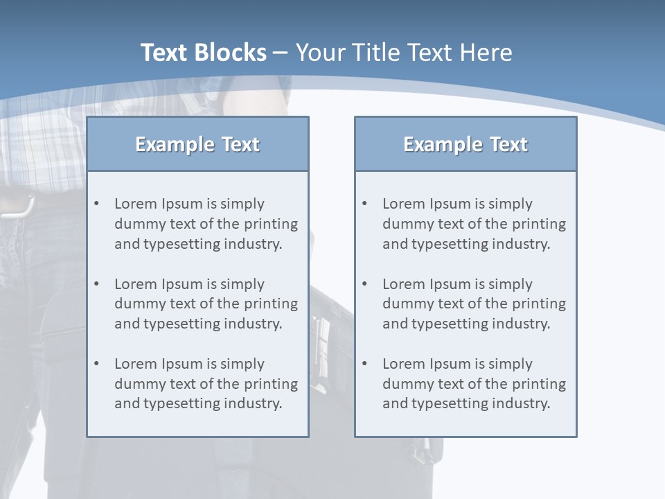 Tool Job Gloves PowerPoint Template