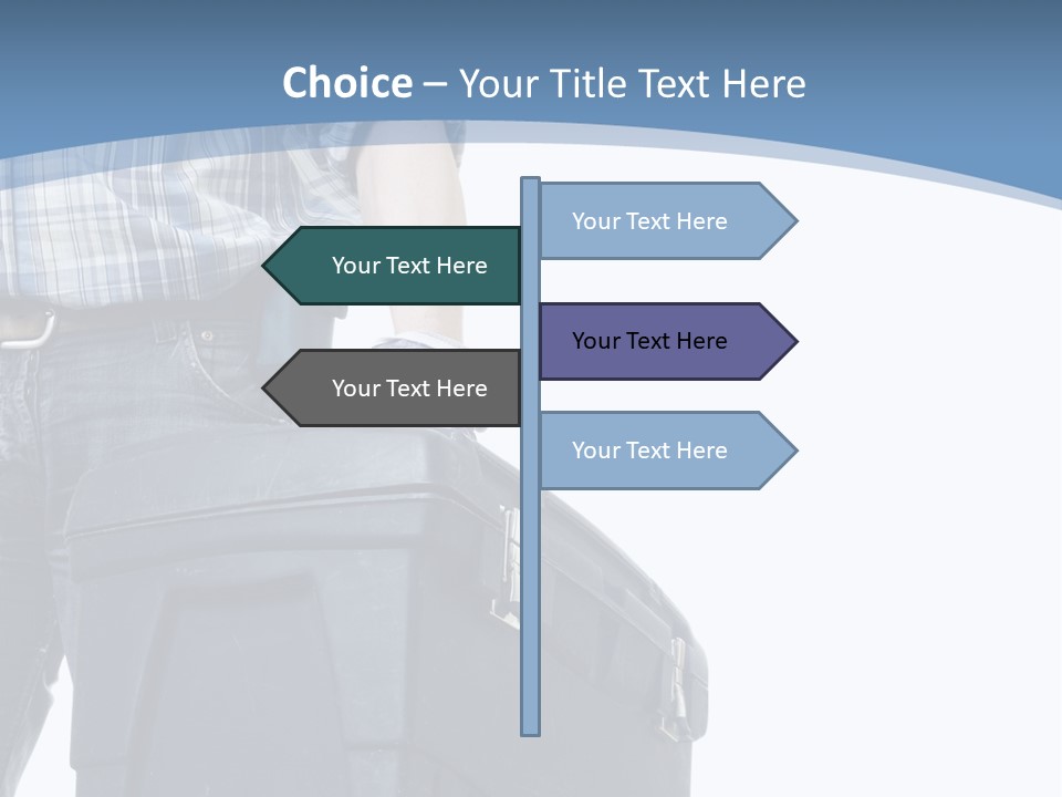 Tool Job Gloves PowerPoint Template