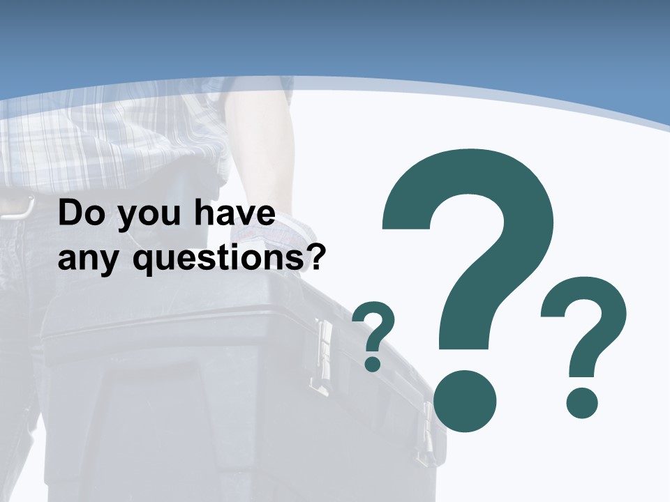 Tool Job Gloves PowerPoint Template