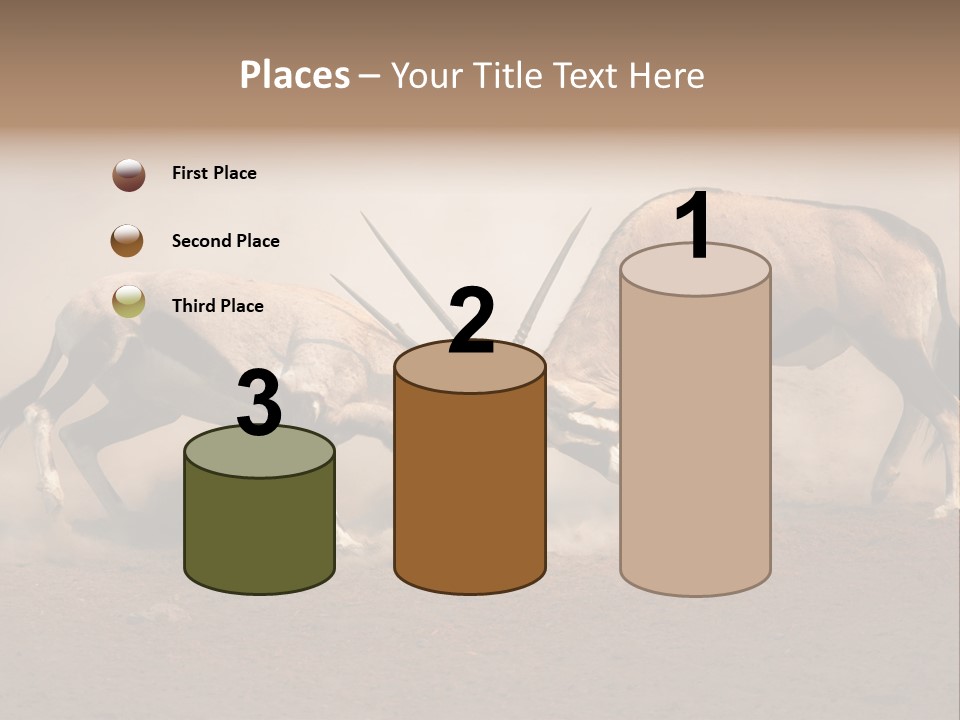 Gazella Antelope Movement PowerPoint Template