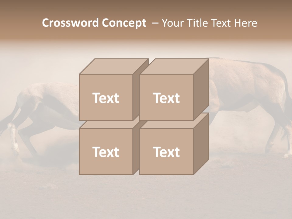 Gazella Antelope Movement PowerPoint Template