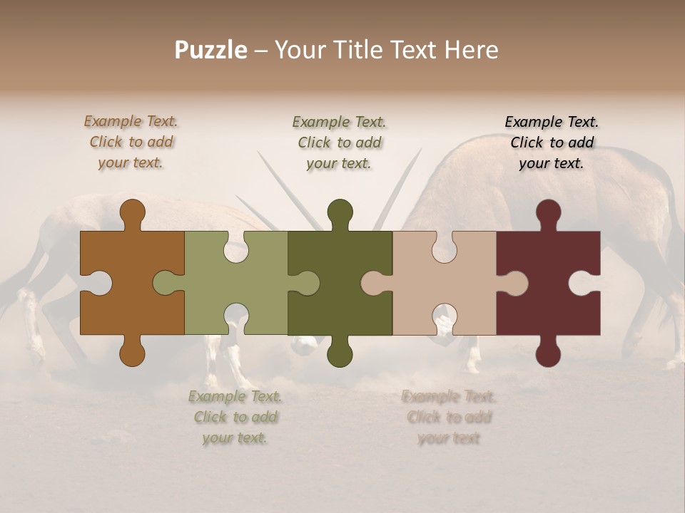 Gazella Antelope Movement PowerPoint Template